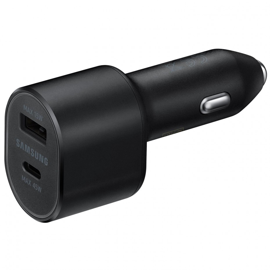 Incarcator auto Super Fast Dual Car Charger (Type C Max 45 W + USB-A Max 15 W), 5A Black