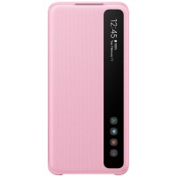 Husa Clear View Cover Samsung Galaxy S20, Pink
