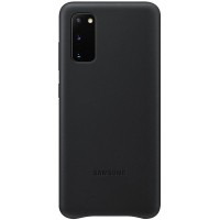Husa Leather Cover pentru Samsung Galaxy S20, Black