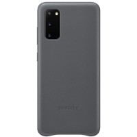 Husa Leather Cover pentru Samsung Galaxy S20, Gray