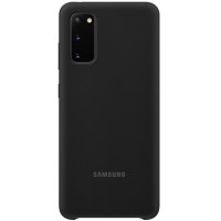Husa Silicone Cover pentru Samsung Galaxy S20, Black
