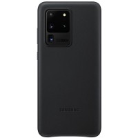 Husa Leather Cover pentru Samsung Galaxy S20 Ultra, Black