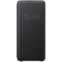 Husa LED View Cover pentru Samsung Galaxy S20 Ultra, Black