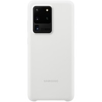 Husa Silicone Cover pentru Samsung Galaxy S20 Ultra, White