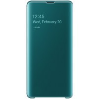 Husa Clear View Cover Samsung Galaxy S10+, Green