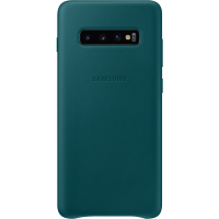 Husa Leather Cover pentru Samsung Galaxy S10+, Green