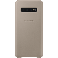 Husa Leather Cover pentru Samsung Galaxy S10+, Gray