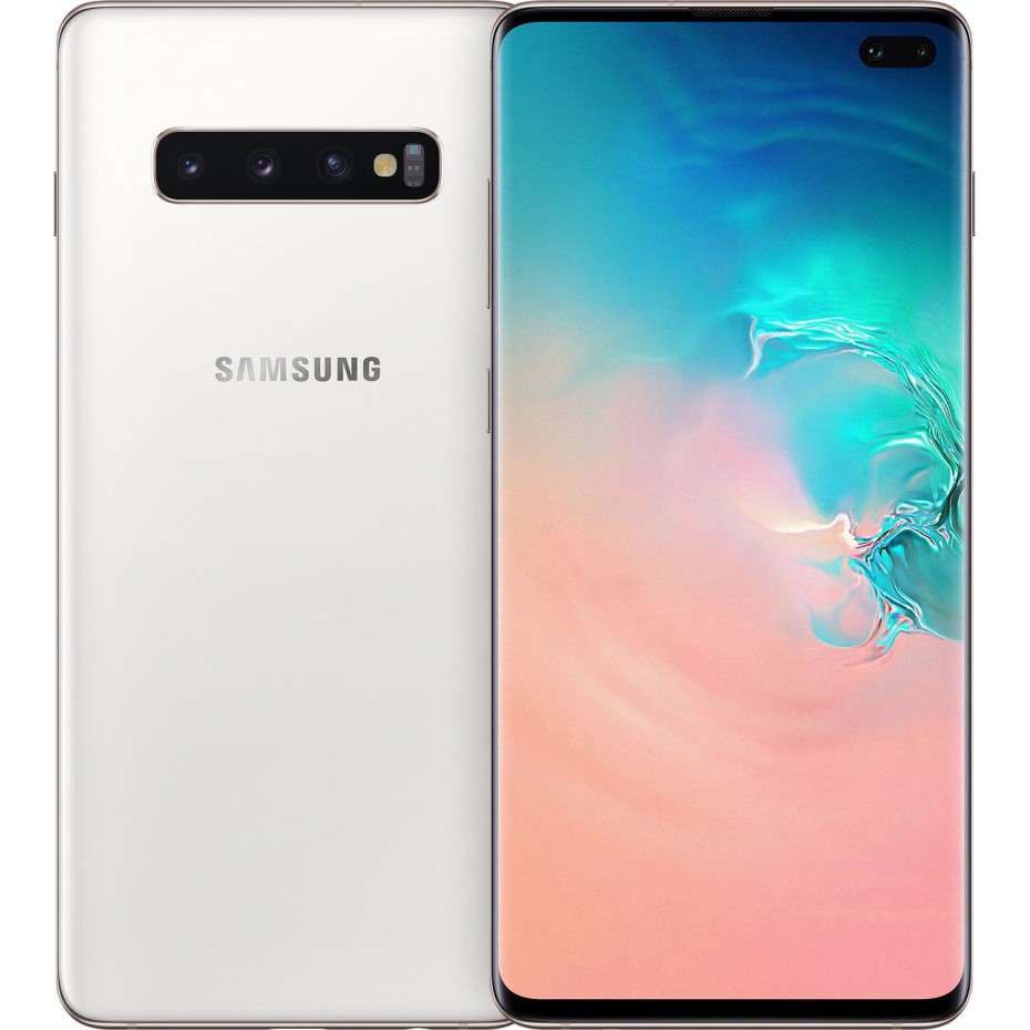 Telefon mobil Samsung Galaxy S10 Plus, Dual SIM, 1TB, LTE, Ceramic White